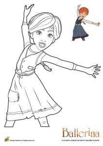 Felicie Ballerina Coloriage Dessin Colorier Ballerina Felicie Qui Danse