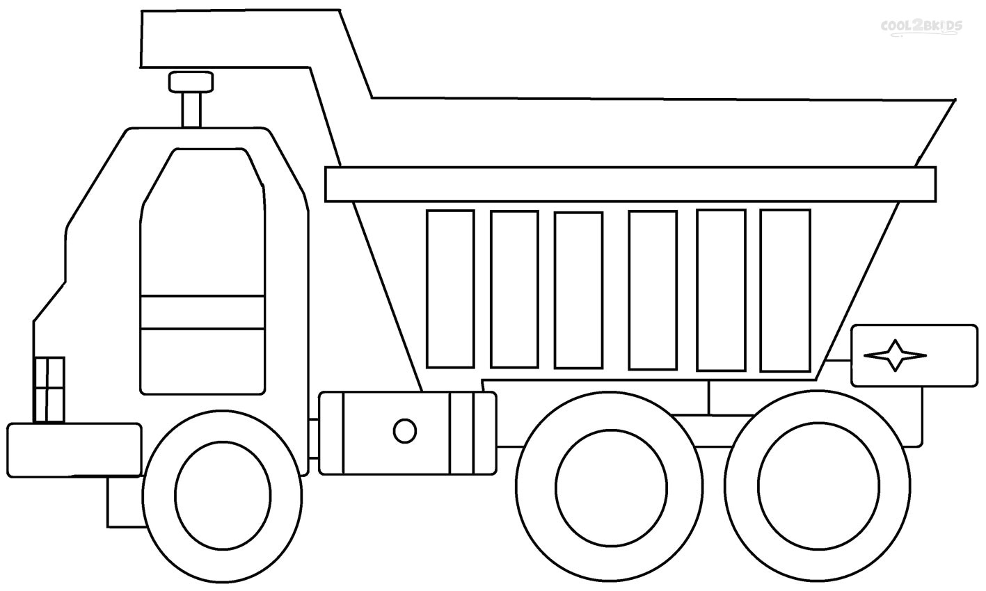 Image Coloriage Camion Poubelle Dessin De Coloriage Camion Benne   Imprimer Cp
