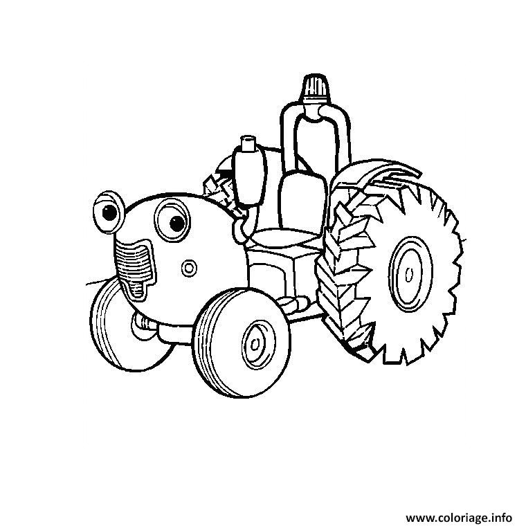 Image Coloriage Tracteur tom Coloriage Tracteur tom Jecolorie