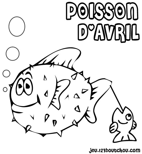 Imprimer Coloriage De Poisson D Avril Poisson Davril Coloriage