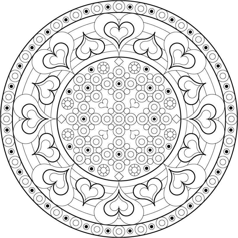 Jeux De Coloriage De Mandala Gratuit En Ligne Colorbinge Mandalas Adult Coloring Pages Pinterest