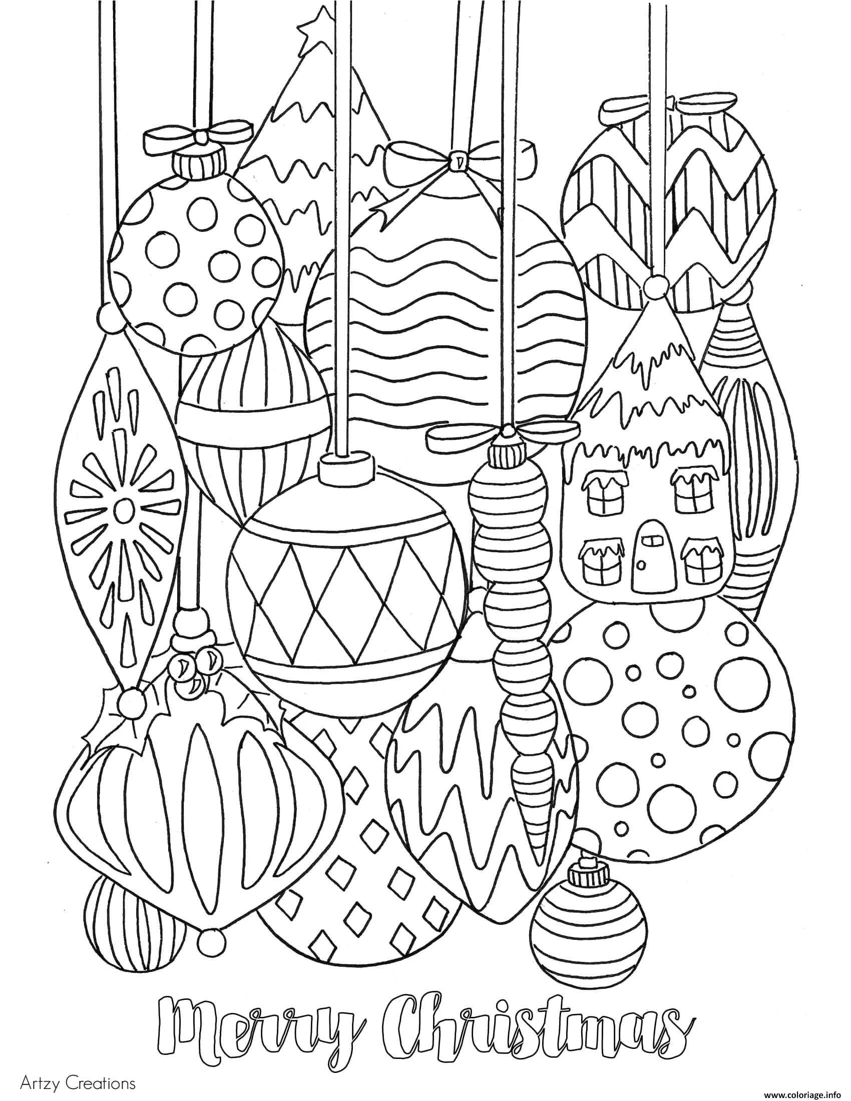 Jeux De Coloriage De Mandala Gratuit En Ligne Coloriage Adulte Boules De Noel Decoration Dessin