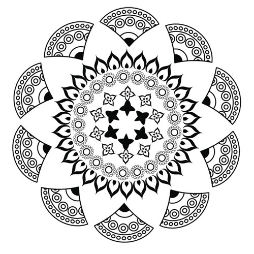 Jeux De Coloriage De Mandala Gratuit Mandala N°7 En Coloriage   Imprimer Magicmaman
