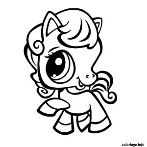 Jeux De Coloriage De Petshop Coloriage Poney Pet Shop Dessin