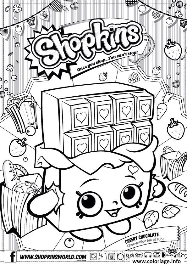 Jeux De Coloriage De Shopkins Coloriage Shopkins Cheeky Chocolate Jecolorie