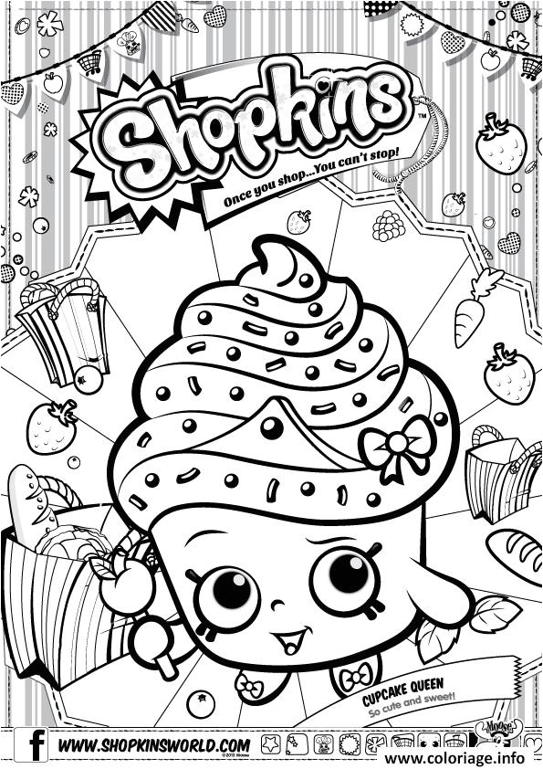 Jeux De Coloriage De Shopkins Coloriage Shopkins Cupcake Queen Dessin