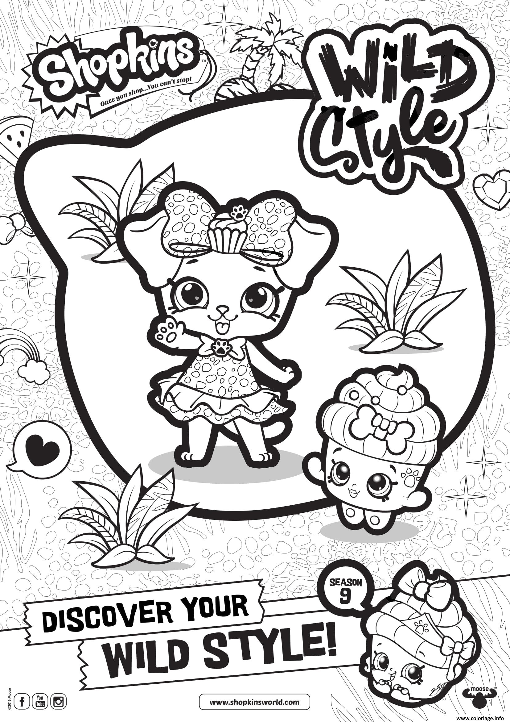 Jeux De Coloriage De Shopkins Coloriage Shopkins Saison 9 Wild Style 2 Dessin