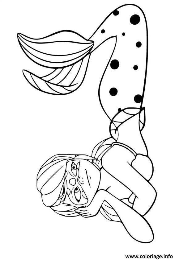 Jeux De Coloriage Miraculous Coloriage Miraculous Ladybug La Sirene Dessin