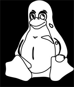 Jeux De Tux Paint Coloriage Penguin Outline Drawing at Getdrawings
