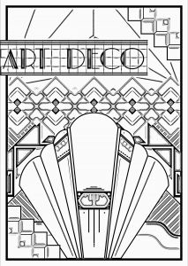 Les Grands Classiques Art Déco 100 Coloriages Anti Stress Free Art Deco Coloring Page Exclusive Content From