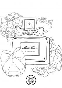 Livre Coloriage A Telecharger Coloriage Zen Adulte Parfum Miss Dior