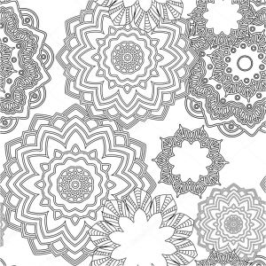 Livre Coloriage Adulte Fleur Hand Drawn Doodles Floraux Zentangle Style Tribal Pour Adulte Livre