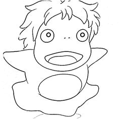Livre Coloriage totoro Ponyo sosuko Anime Club