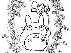 Livre Coloriage totoro totoro and Cast Coloring Page Art Sheets Pinterest