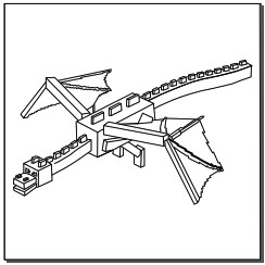 Livre De Coloriage Minecraft Printable Minecraft Ender Dragon Coloring Pages