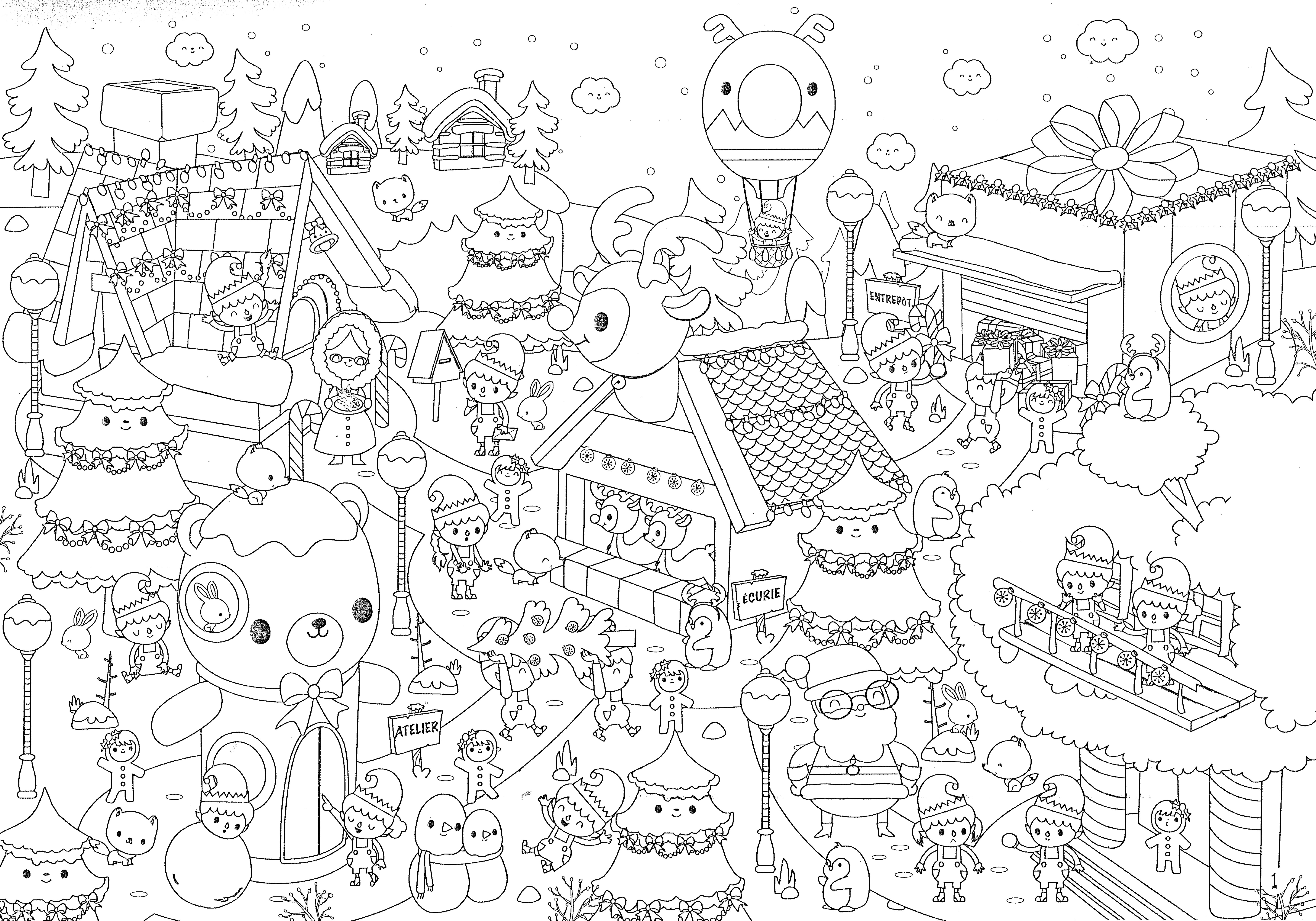 Livre De Coloriage Pour Adulte Noel Des Coloriages De No L L école De Crevette