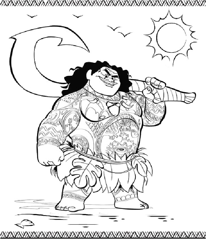 Livre De Coloriage Vaiana Coloriages Gratuits   Imprimer Vaiana Et Maui Pinterest