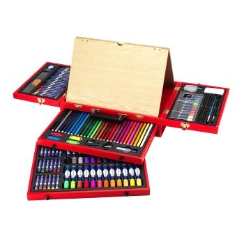 Malette De Coloriage En Bois Mallette   Dessin Et Peinture En Bois Autres Jouets En Bois