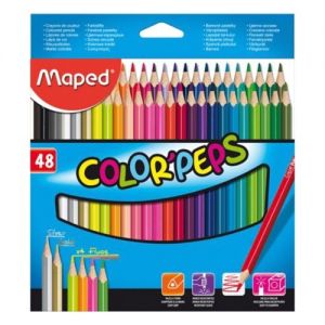 Malette De Coloriage Maped Pochette De 48 Crayons Color Peps Maped Fournitures Scolaires