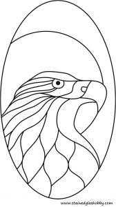 Modele Coloriage Mosaique Bald Eagle Pattern Coloring or Free Stained Glass