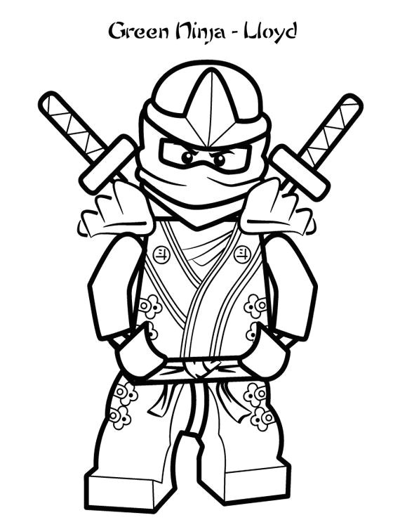 Ninjago Ninja Vert Coloriage Ninjago Coloring Pages Lego Ninjago Lloyd Coloring Pages