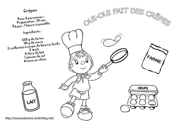 Nounou Du nord Coloriage Chandeleur Coloriage Oui Oui Qui Fait Des Crªpes Pour La Chandeleur