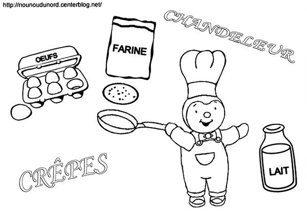 Nounou Du nord Coloriage Chandeleur La Chandeleur Chandeleur Dessin