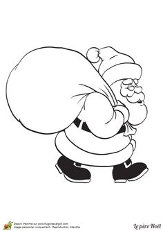 Papa Noel Image Coloriage Dessin   Colorier D Une Famille Qui Se Prépare Pour La Fªte De No L