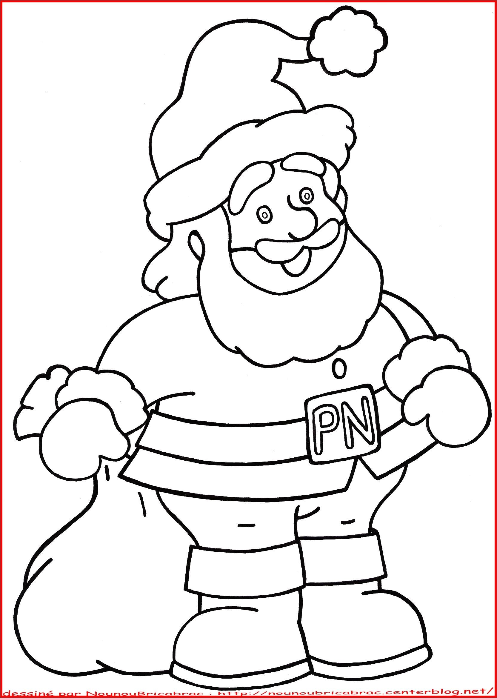 Papa Noel Image Coloriage P¨re No L   Colorier Moldes De Navidad Pinterest