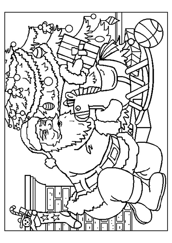 Papa Noel Pour Coloriage Coloriage Arrivé Du P¨re No L