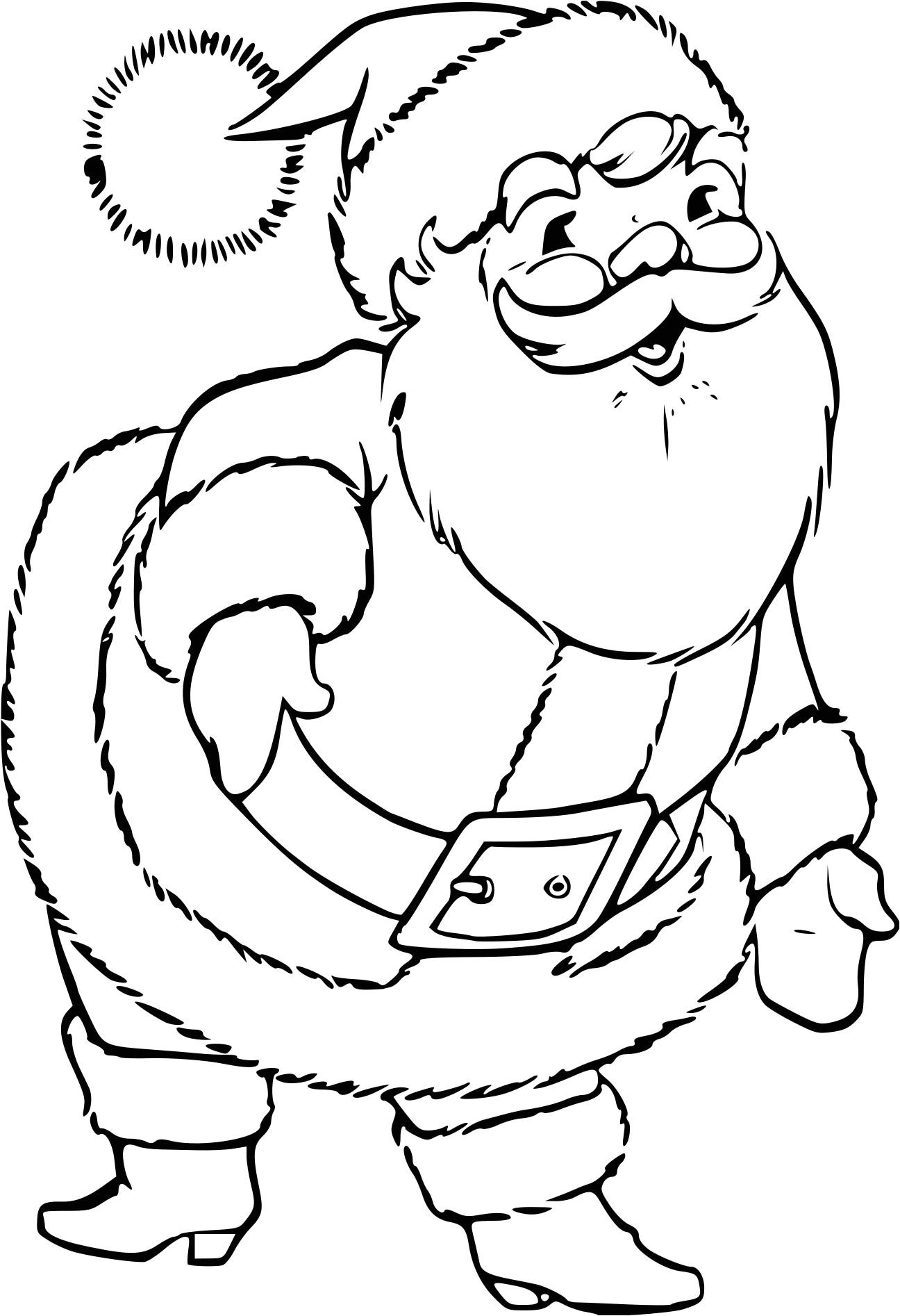 Papa Noel Pour Coloriage Meilleur De Dessin A Colorier De Papa Noel – Mademoiselleosaki