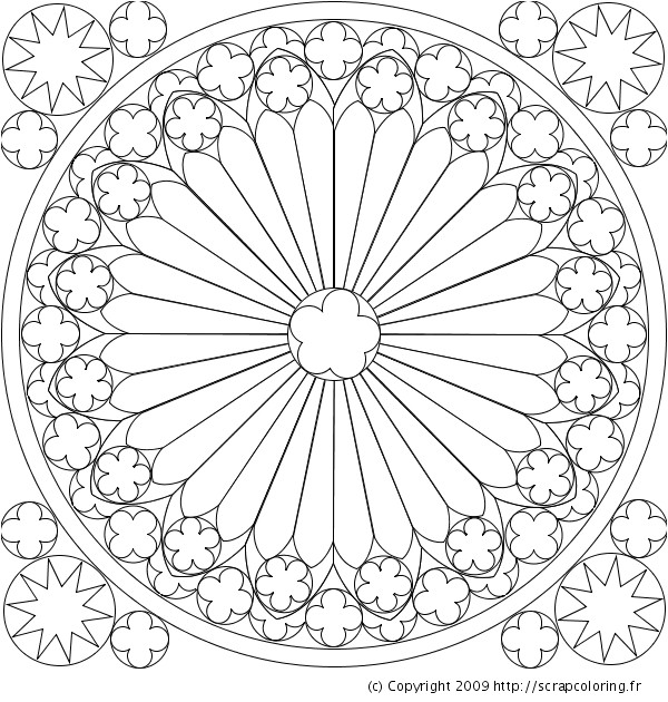 Rosace Notre Dame De Paris Coloriage Coloriage Rosace De La Cathédrale Notre Dame De Strasbourg