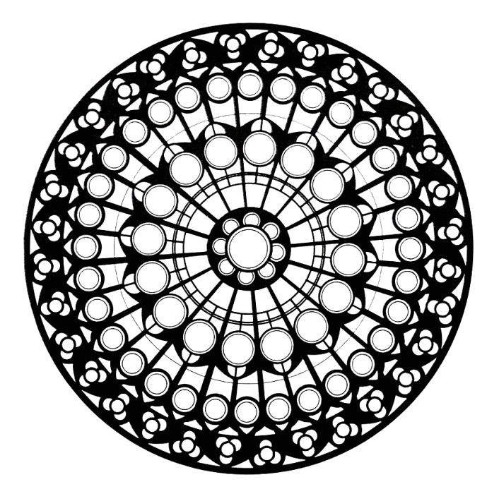 Rosace Notre Dame De Paris Coloriage Mon Joli Petit Bureau Diy Réaliser Une Rosace Vitrail Avec Un