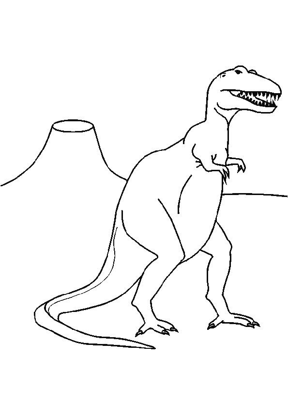 Tyrannosaure Dessin Coloriage Coloriage D Un Tyrannosaure