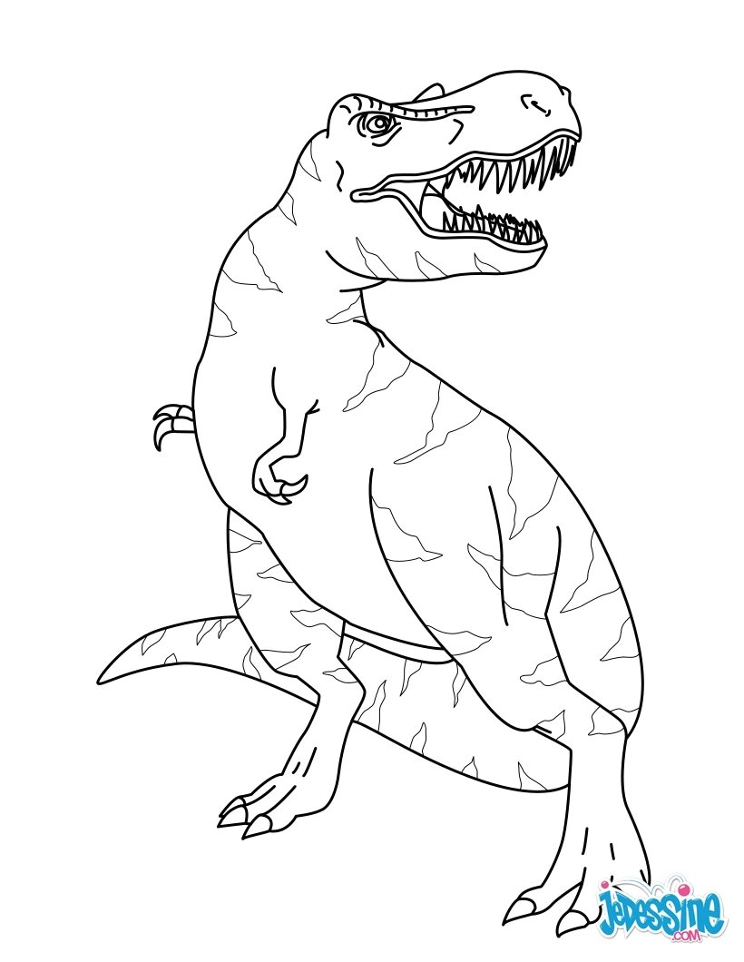 Tyrannosaure Dessin Coloriage Coloriages Tyrannosaure Fr Hellokids