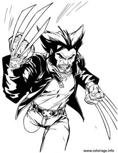 Wolverine Dessin Coloriage Coloriage X Men Wolverine Logan Dessin