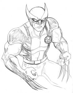 Wolverine Dessin Coloriage Wolverine 2 Super Héros – Coloriages   Imprimer