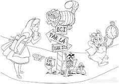 Alice Au Pays Des Merveilles Coloriage Les 101 Meilleures Images De Colorier Alice Au Pays Des