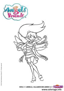 Angel S Friends Coloriage Coloriage Angels Friends Dolce Robe Jecolorie