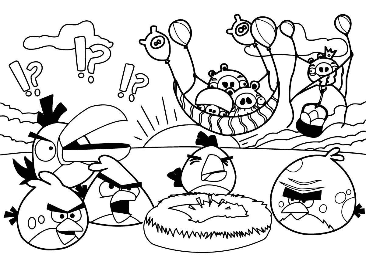 Angry Birds Coloriage Gratuit Angry Birds Coloring Pages