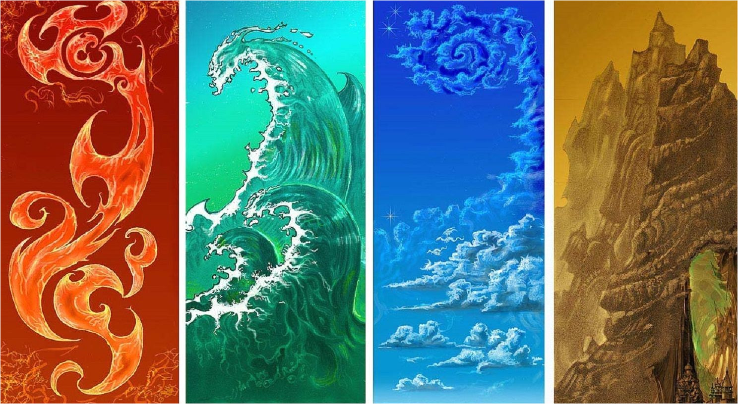 Avatar Le Dernier Maitre De L Air Coloriage Les 4 éléments