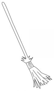 Balai De sorcière Coloriage Dessins à Colorier