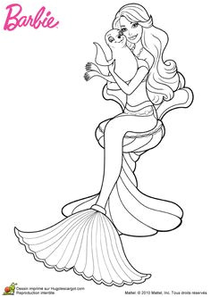 Barbie Sirene Coloriage Imprimer Les 340 Meilleures Images De Coloriages Barbie
