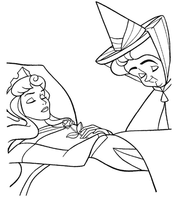 Belle Au Bois Dormant Coloriage A Imprimer Coloriage A Imprimer La Belle Au Bois Dormant Et Une Bonne