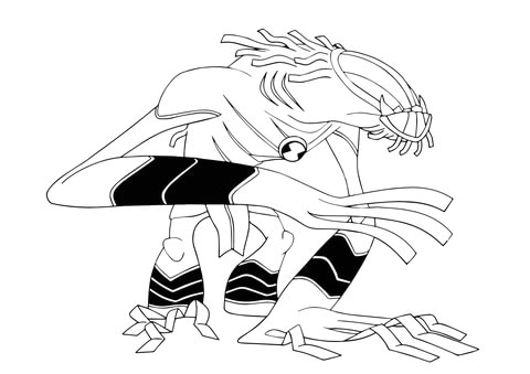 Ben 10 Coloriage Omnitrix Ben 10 Wildmutt Coloring Page