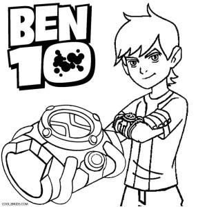 Ben 10 Coloriage Omnitrix Printable Ben Ten Coloring Pages for Kids