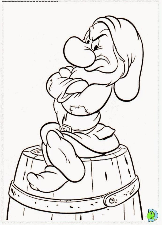 Blanche Neige 7 Nains Coloriage Pin Von Ilona Auf Karneval