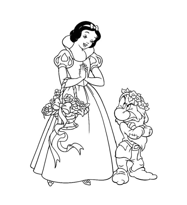 Blanche Neige Coloriage A Imprimer 21 Dessins De Coloriage Blanche Neige à Imprimer