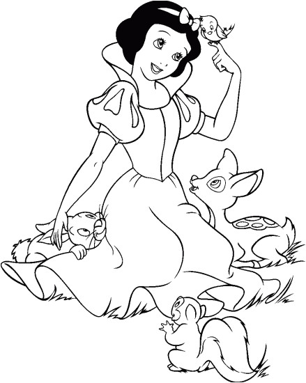 Blanche Neige Coloriage A Imprimer Blanche Neige Et Les Sept Nains 40 S D Animation