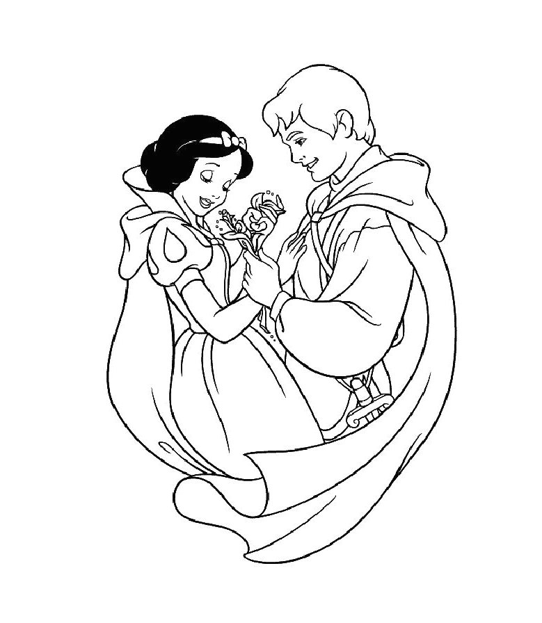 Blanche Neige Coloriage A Imprimer Blanche Neige Prince 12 Coloriage Blanche Neige Et Les